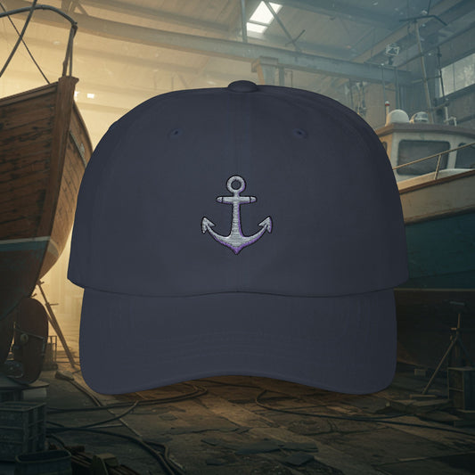 Embroidered Classic Dad Cap - Anchor