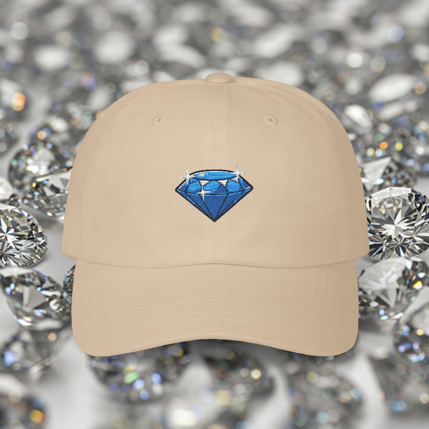 Embroidered Classic Dad Cap - Diamond