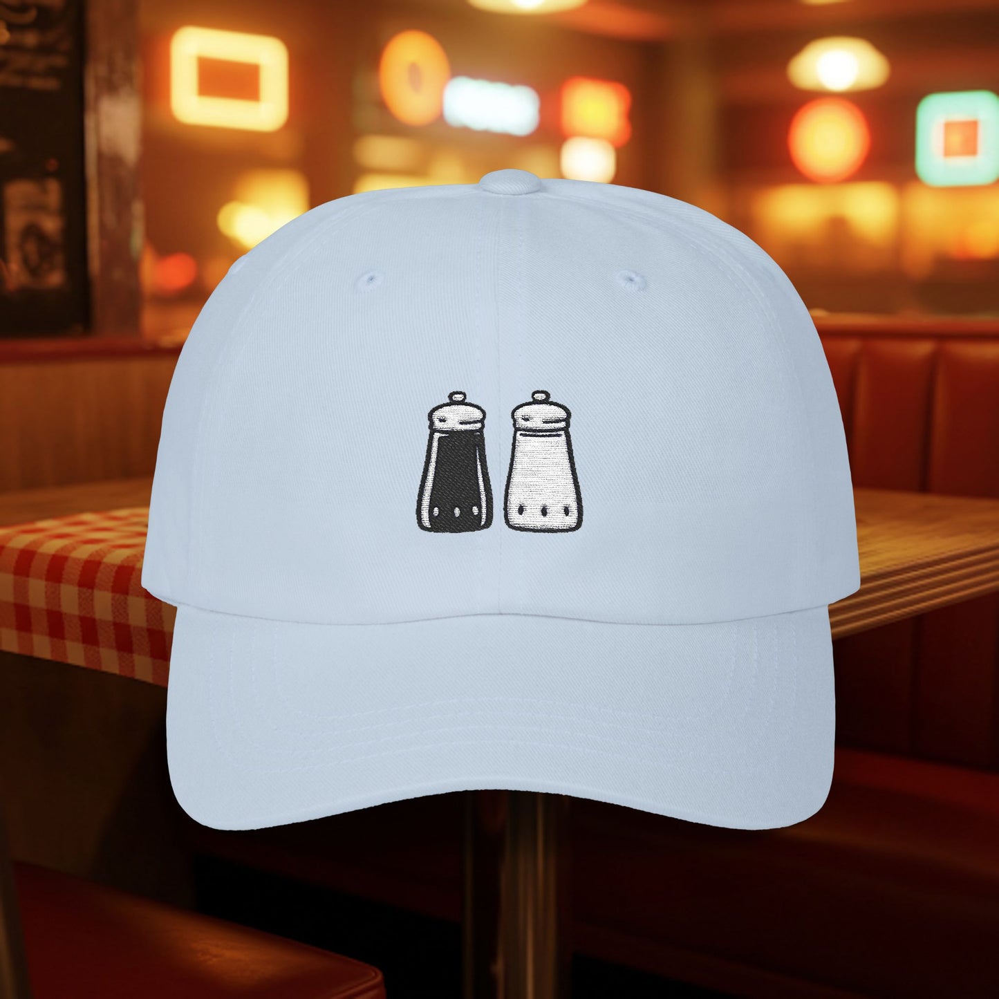 Embroidered Classic Dad Cap - Salt & Pepper