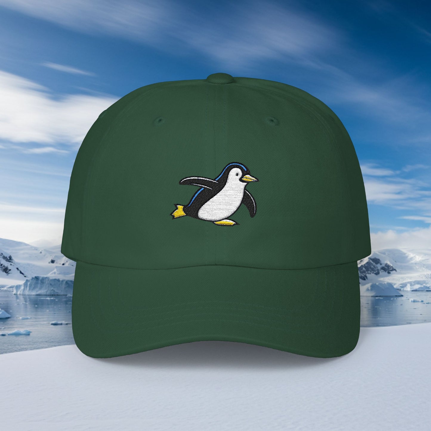 Embroidered Classic Dad Cap - Penguin