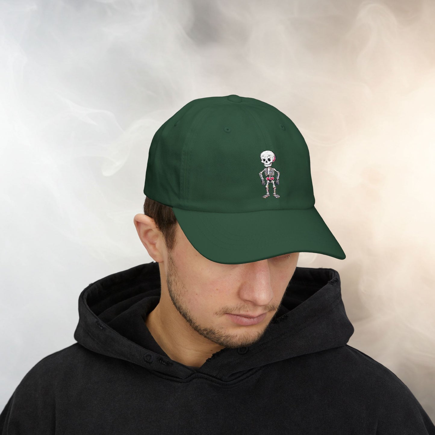 Embroidered Classic Dad Cap - Skeleton