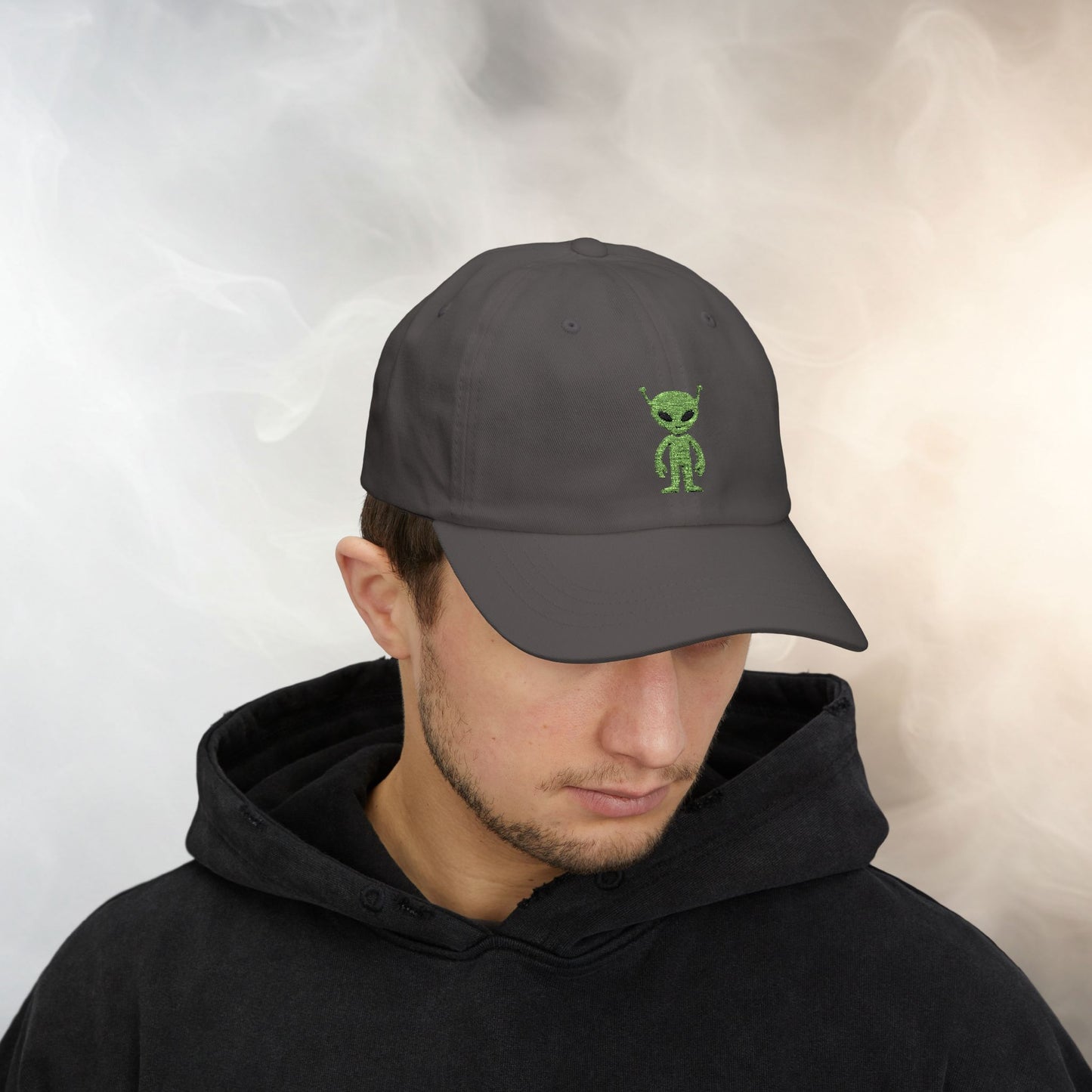 Embroidered Classic Dad Cap - Alien
