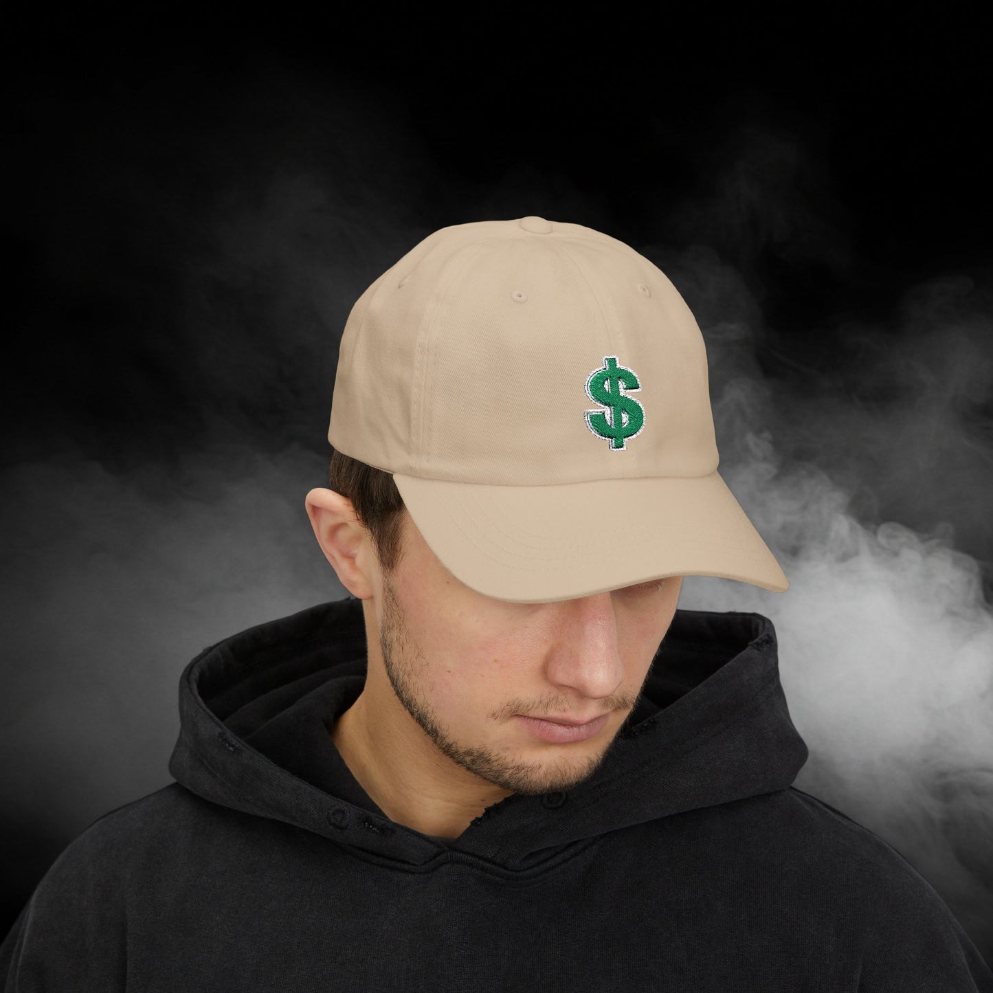 Embroidered Classic Dad Cap - Dollar Sign