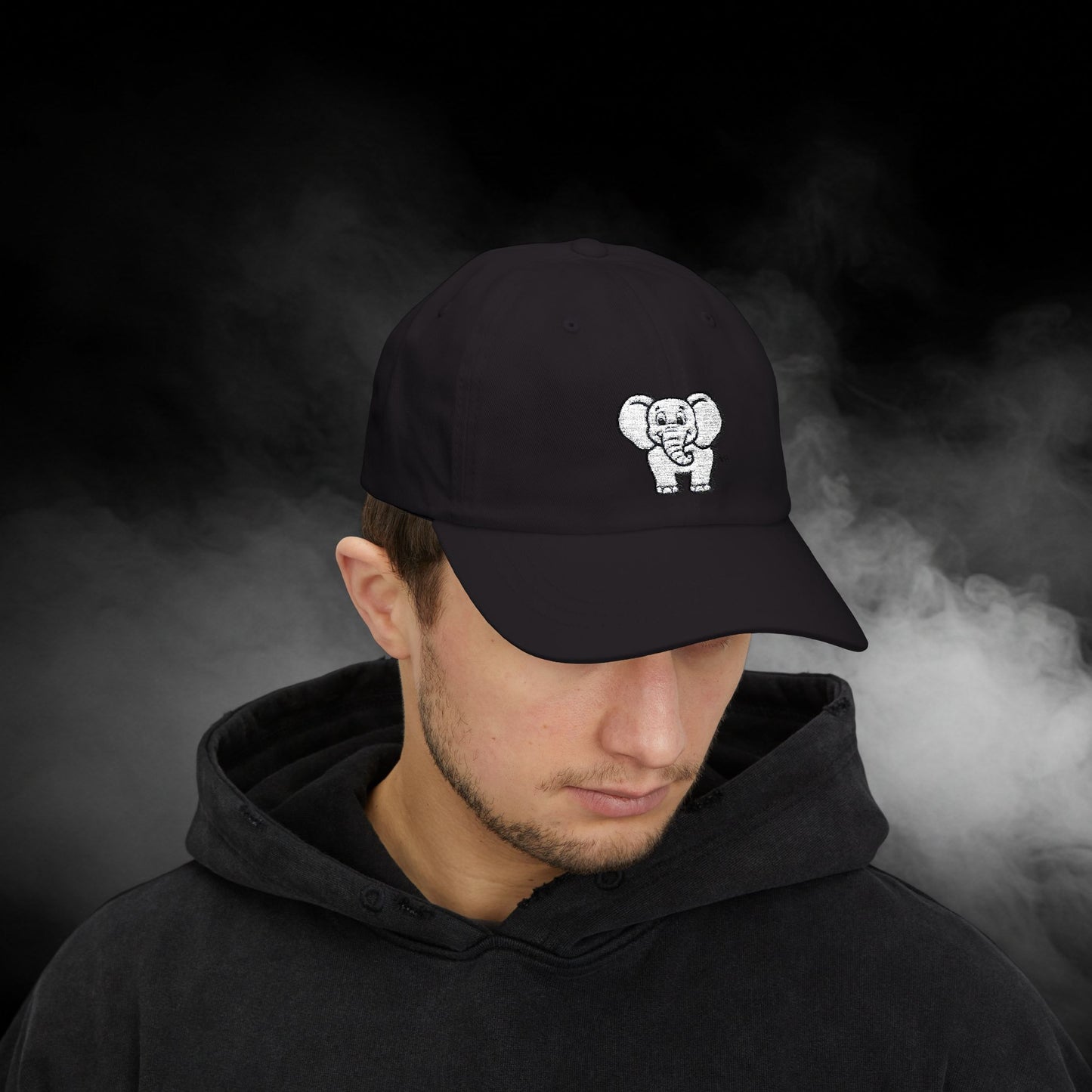 Embroidered Classic Dad Cap - Elephant