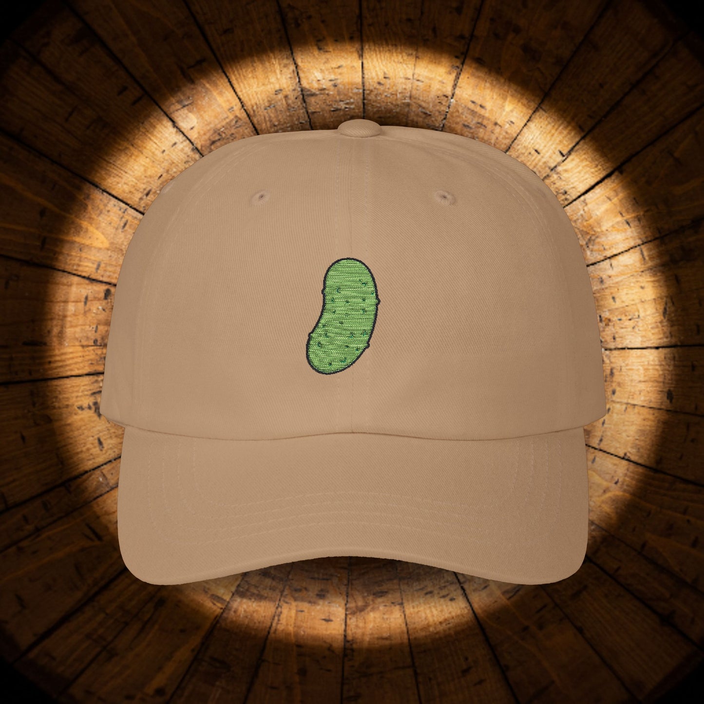 Embroidered Classic Dad Cap - Pickle