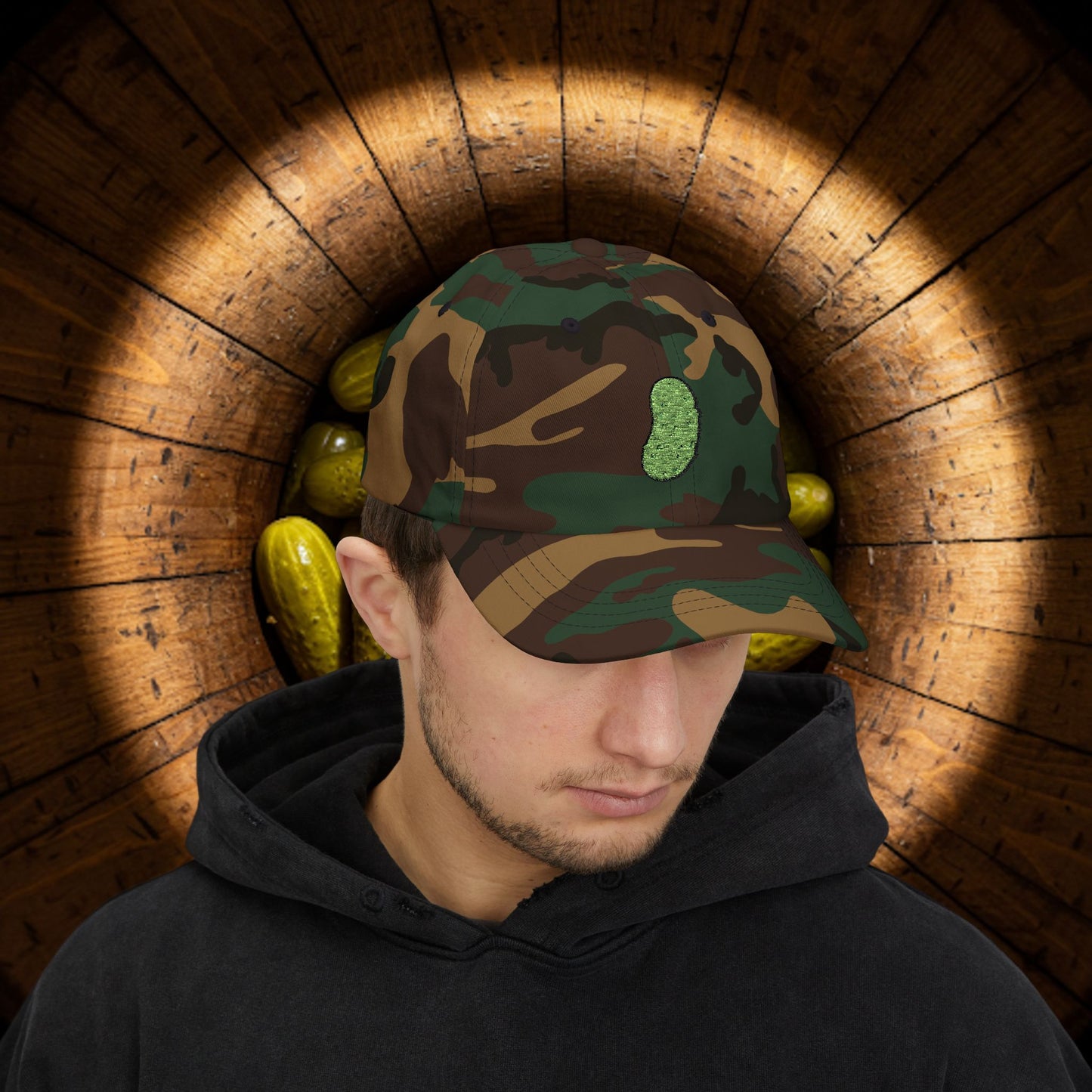 Embroidered Classic Dad Cap - Pickle