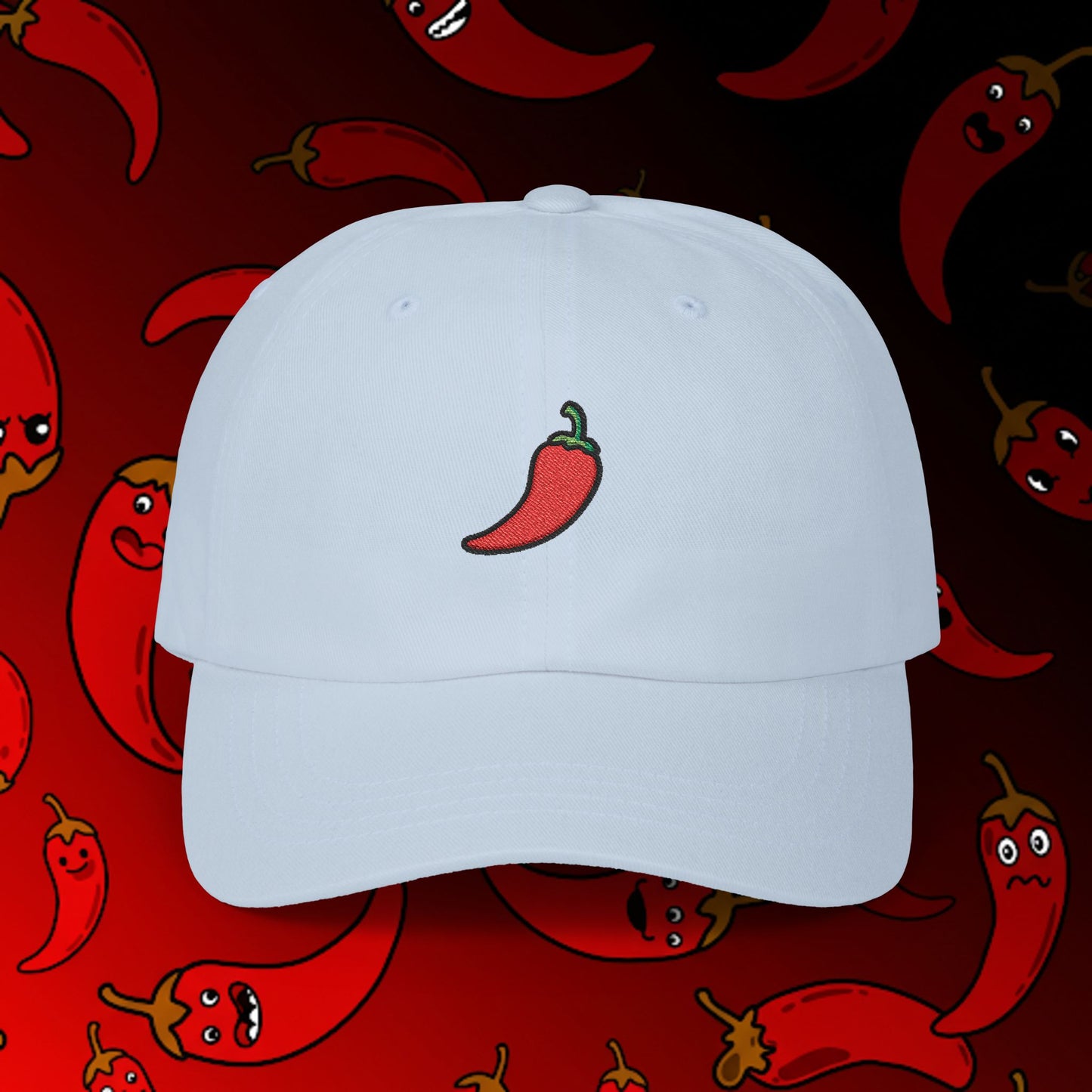 Embroidered Classic Dad Cap - Chili Pepper
