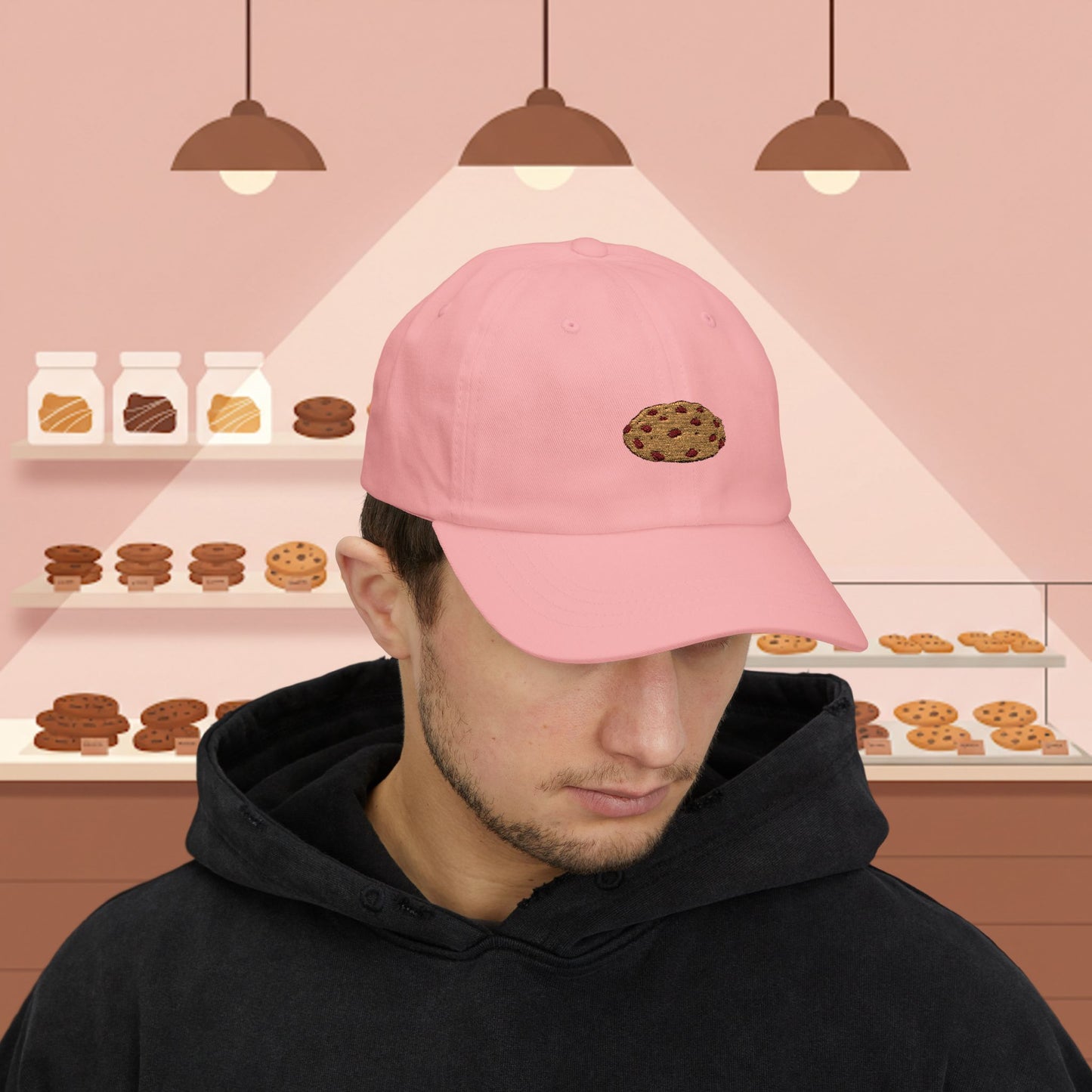 Embroidered Classic Dad Cap - Chocolate Chip Cookie