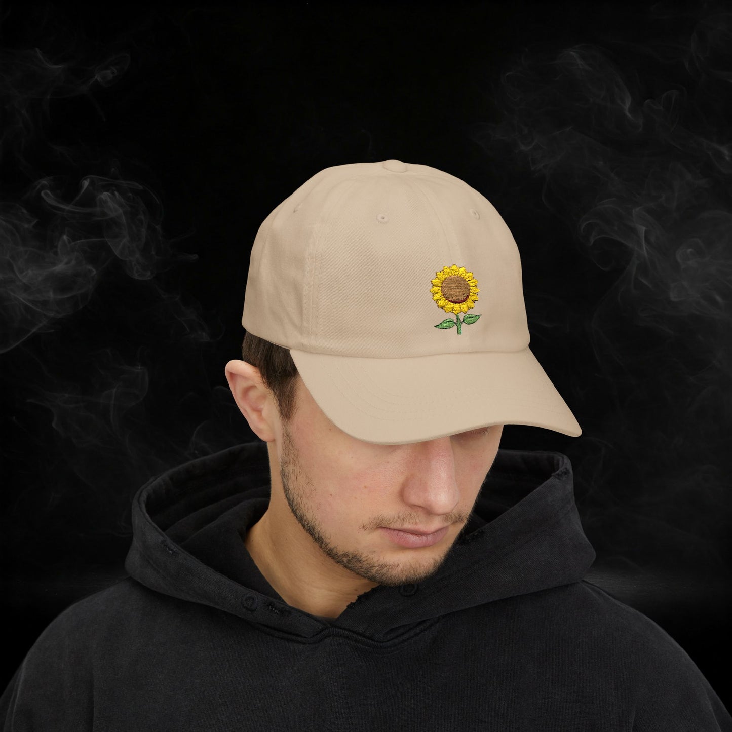 Embroidered Classic Dad Cap - Sunflower