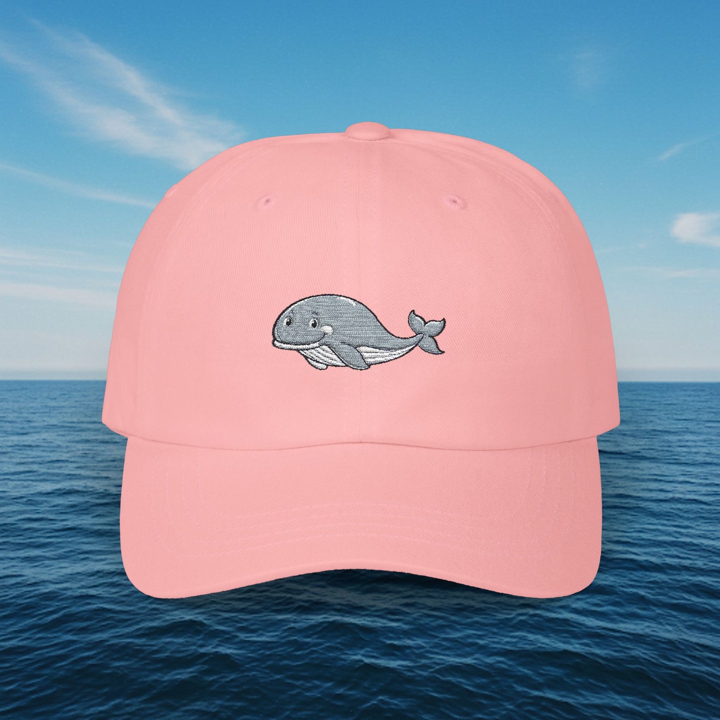 Embroidered Classic Dad Cap - Grey Whale