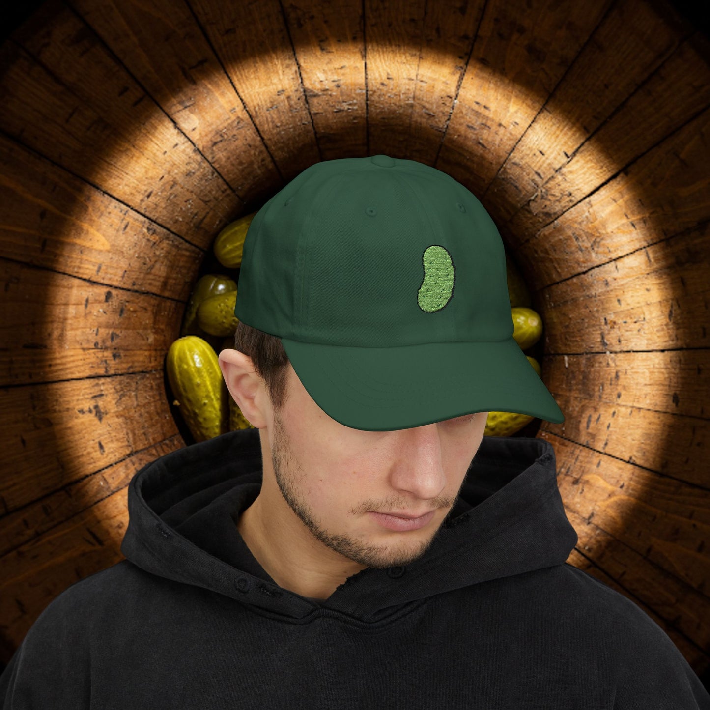 Embroidered Classic Dad Cap - Pickle
