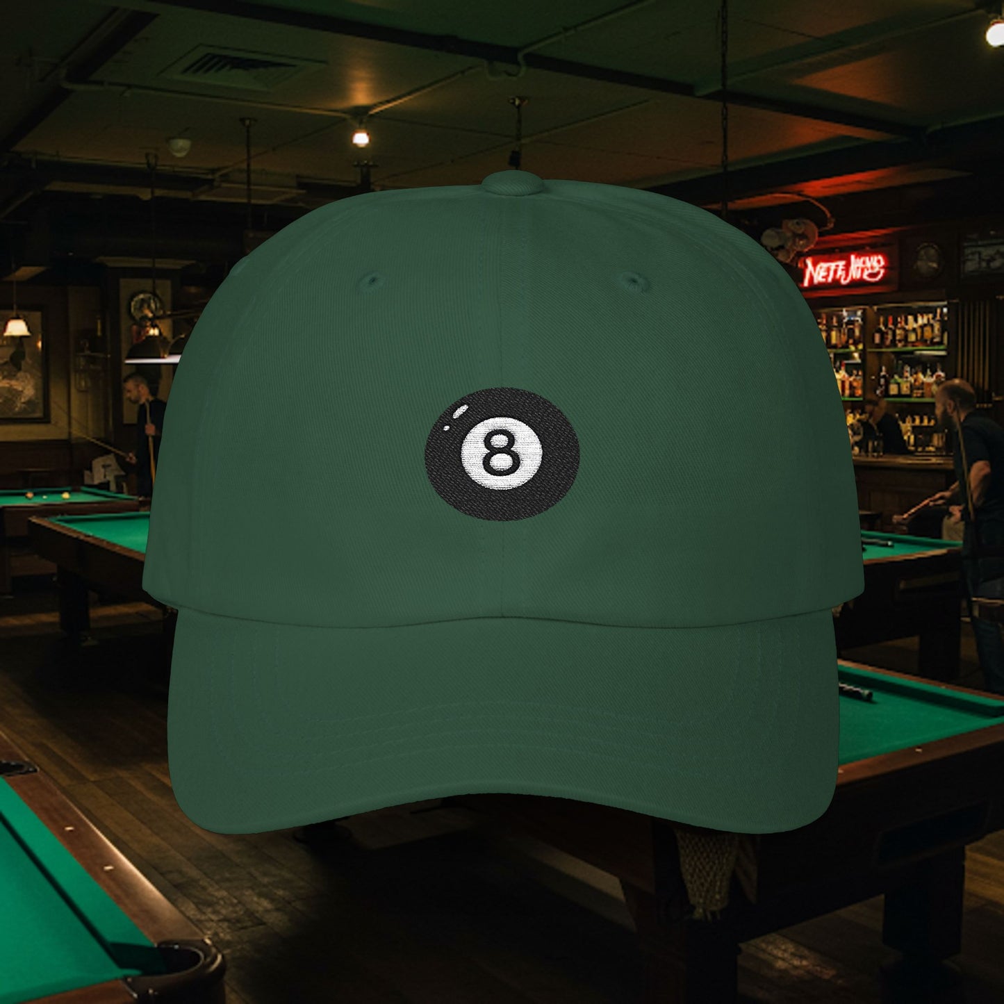Embroidered Classic Dad Cap - 8-Ball