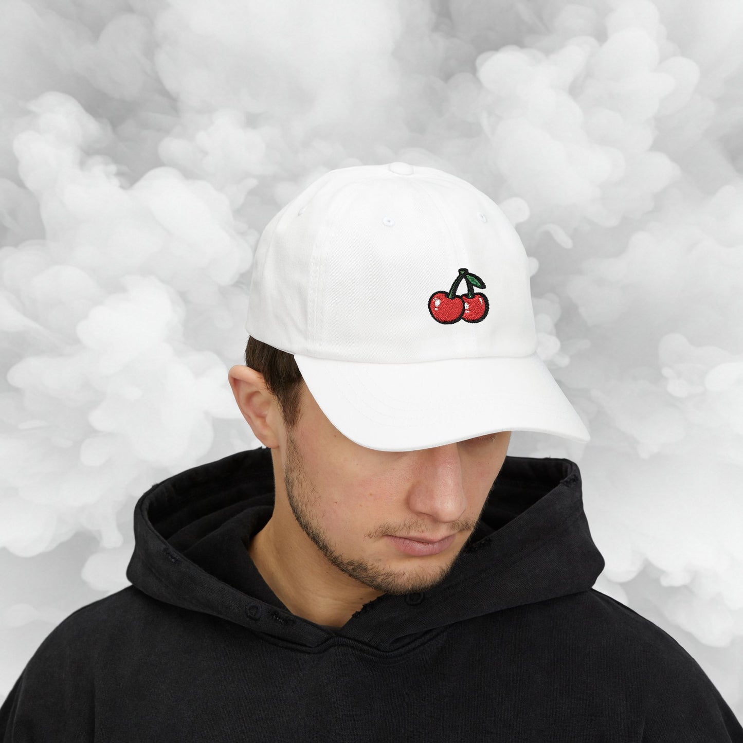 Embroidered Classic Dad Cap - Cherries