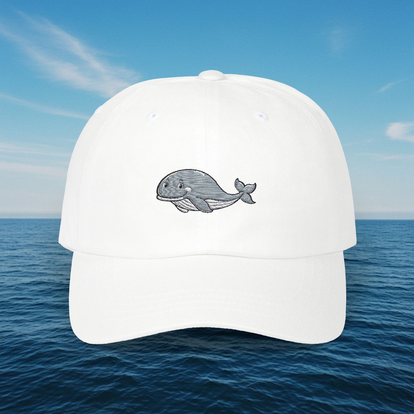 Embroidered Classic Dad Cap - Grey Whale