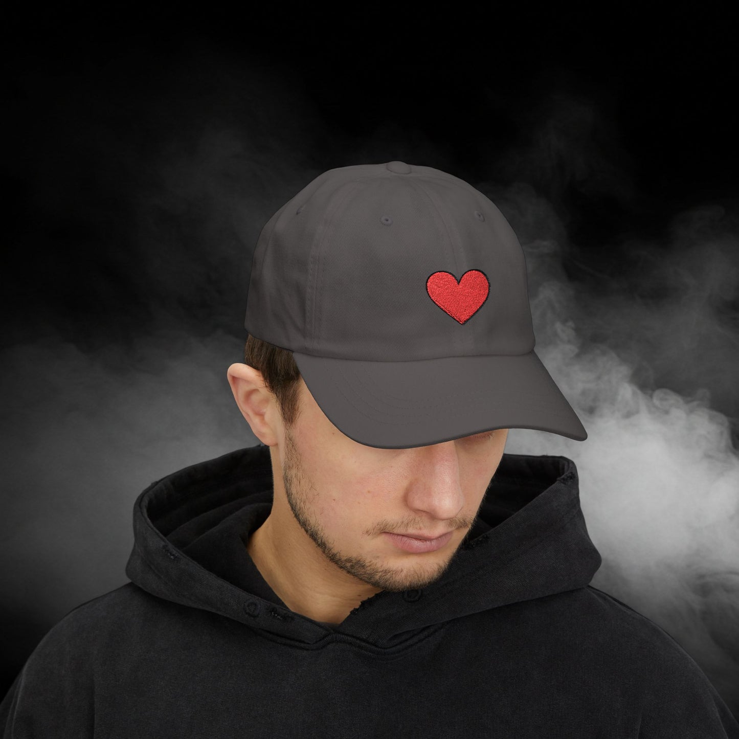 Embroidered Classic Dad Cap - Heart