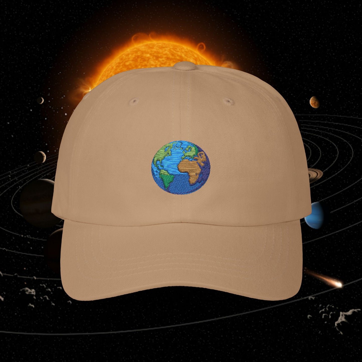 Embroidered Classic Dad Cap - Earth