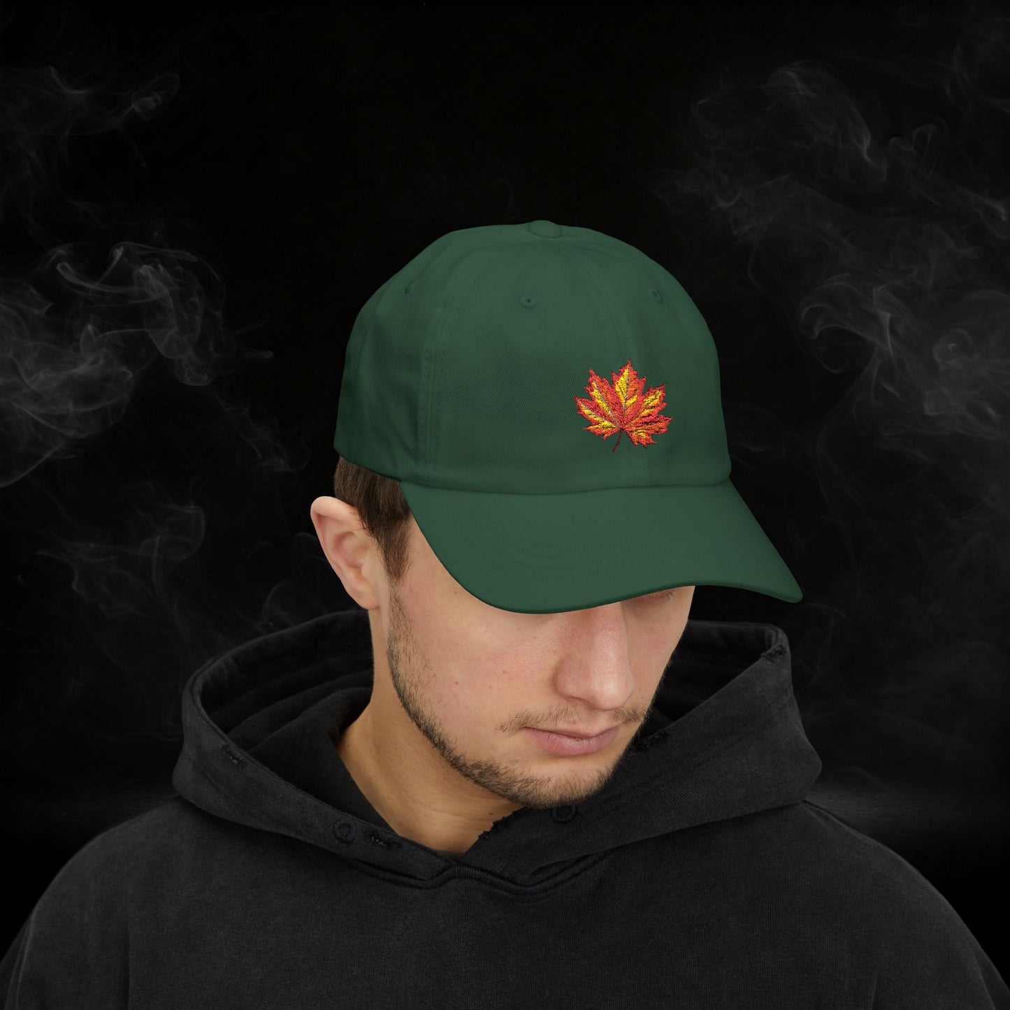 Embroidered Classic Dad Cap - Maple Leaf