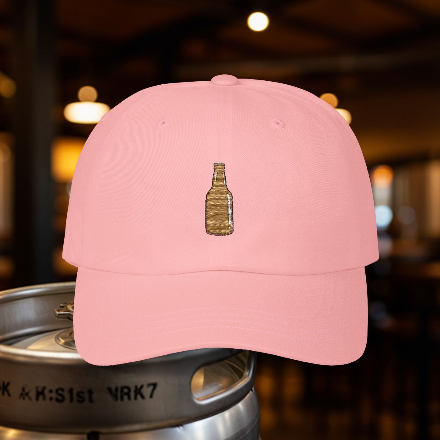 Embroidered Classic Dad Cap - Beer Bottle
