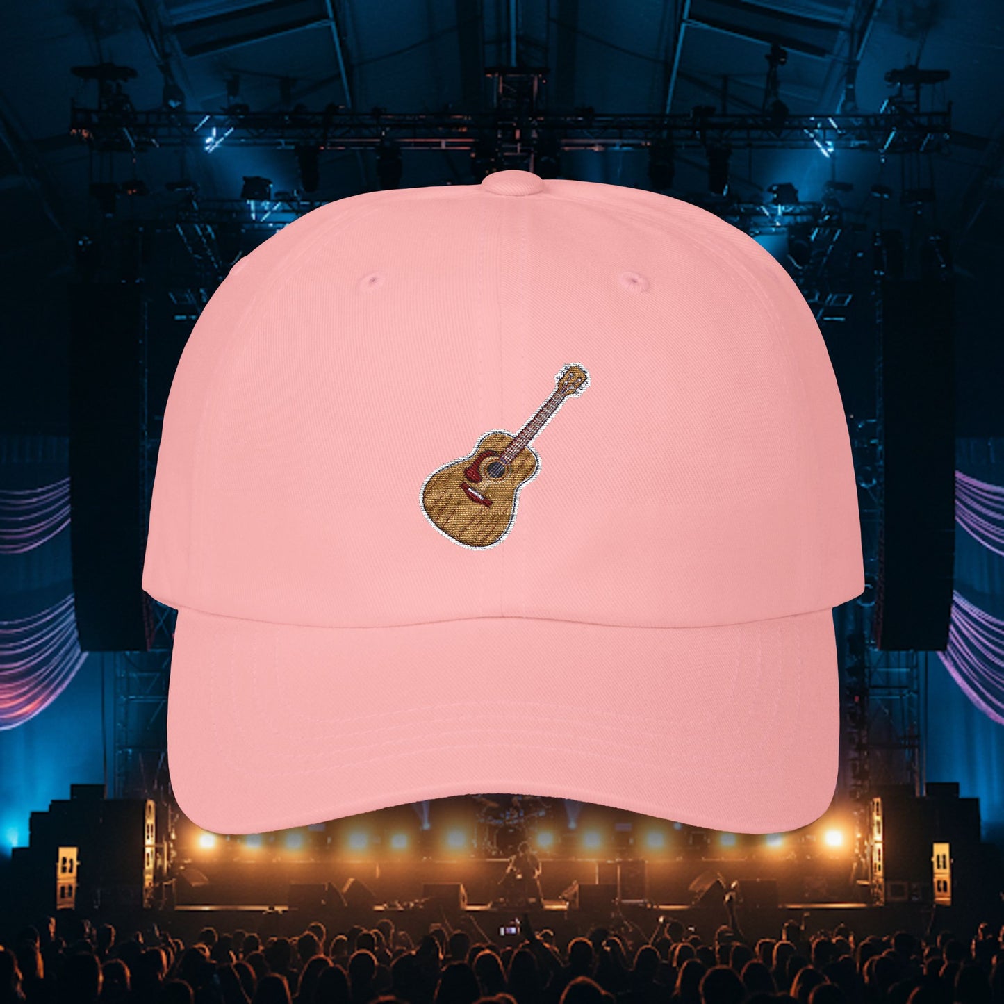 Embroidered Classic Dad Cap - Guitar