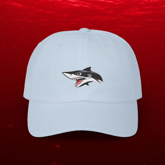 Embroidered Classic Dad Cap - Shark Head