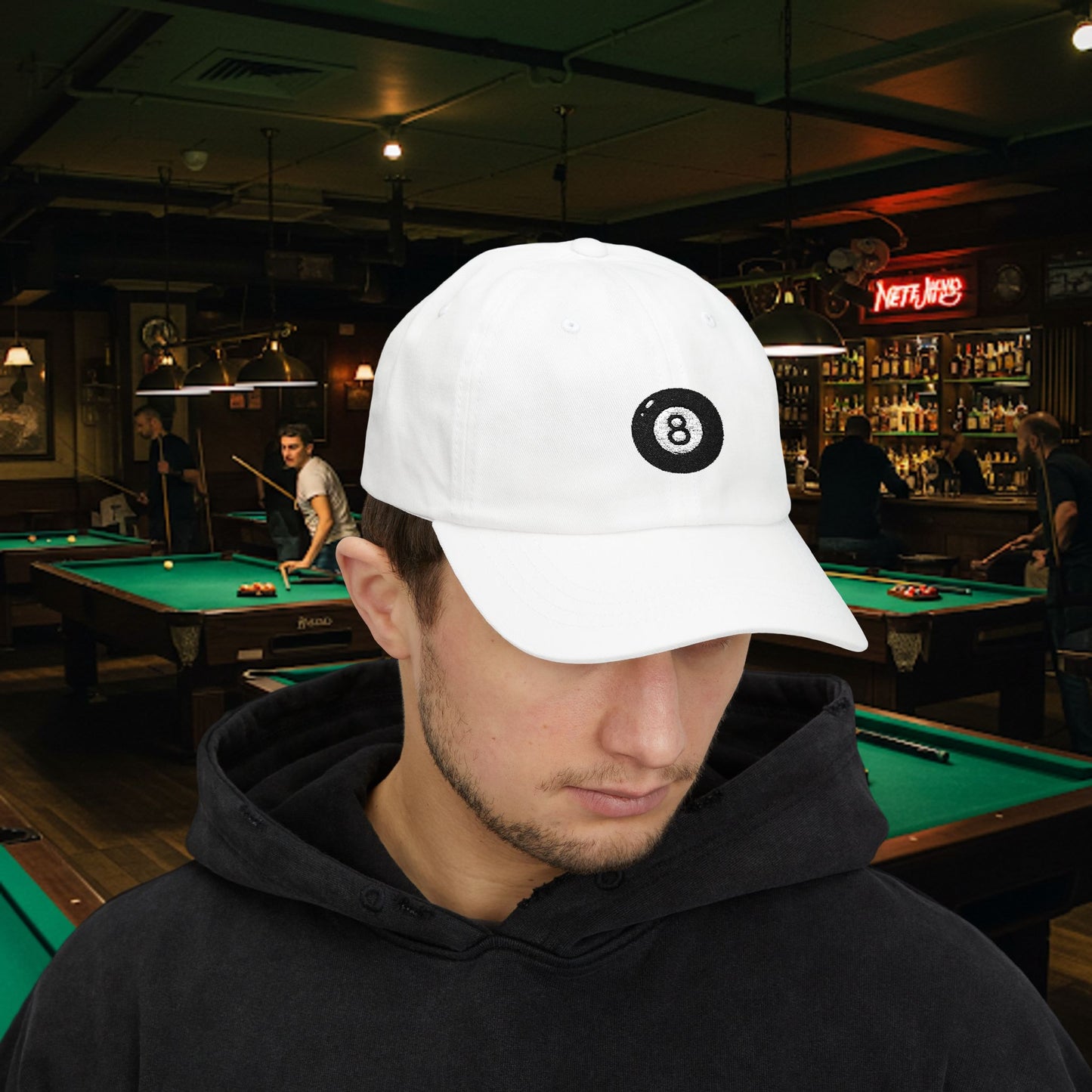 Embroidered Classic Dad Cap - 8-Ball