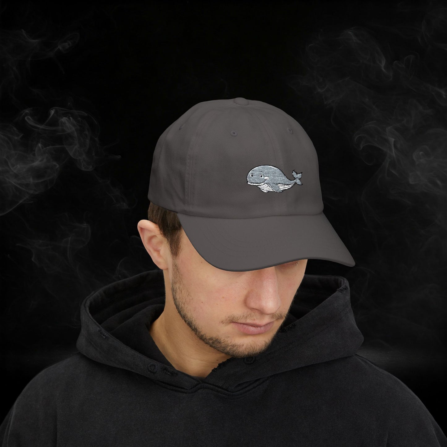 Embroidered Classic Dad Cap - Grey Whale