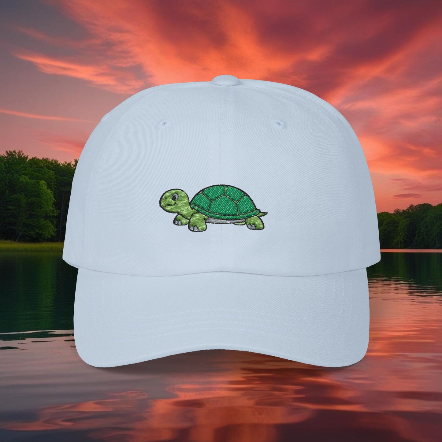 Embroidered Classic Dad Cap - Turtle