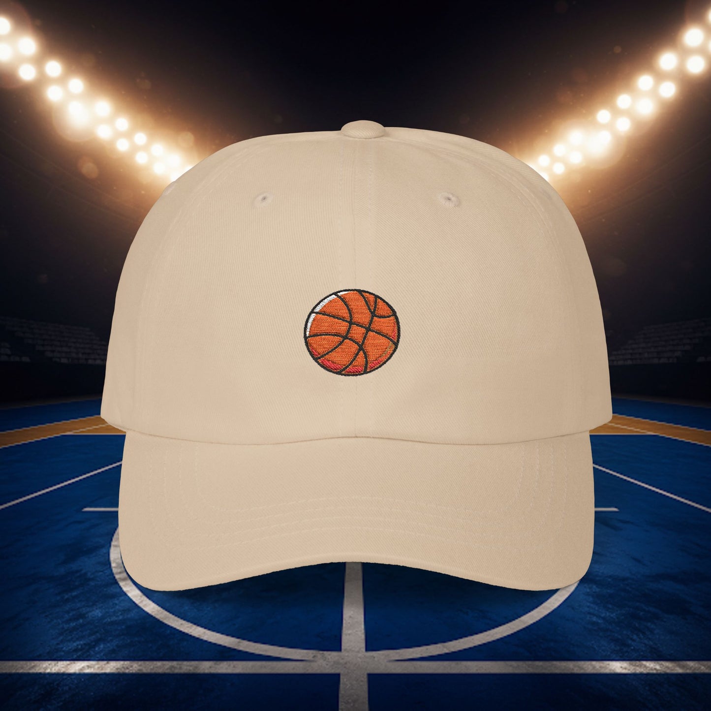 Embroidered Classic Dad Cap - Basket Ball