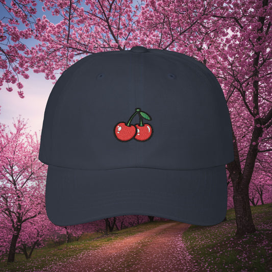 Embroidered Classic Dad Cap - Cherries