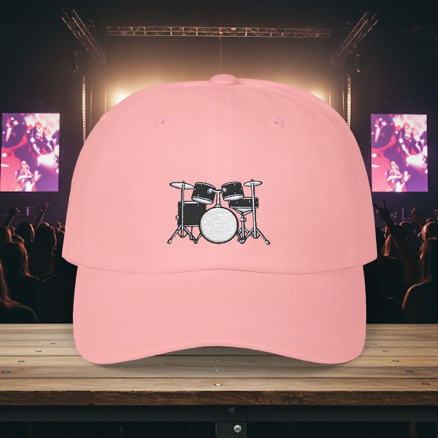 Embroidered Classic Dad Cap - Drum Set