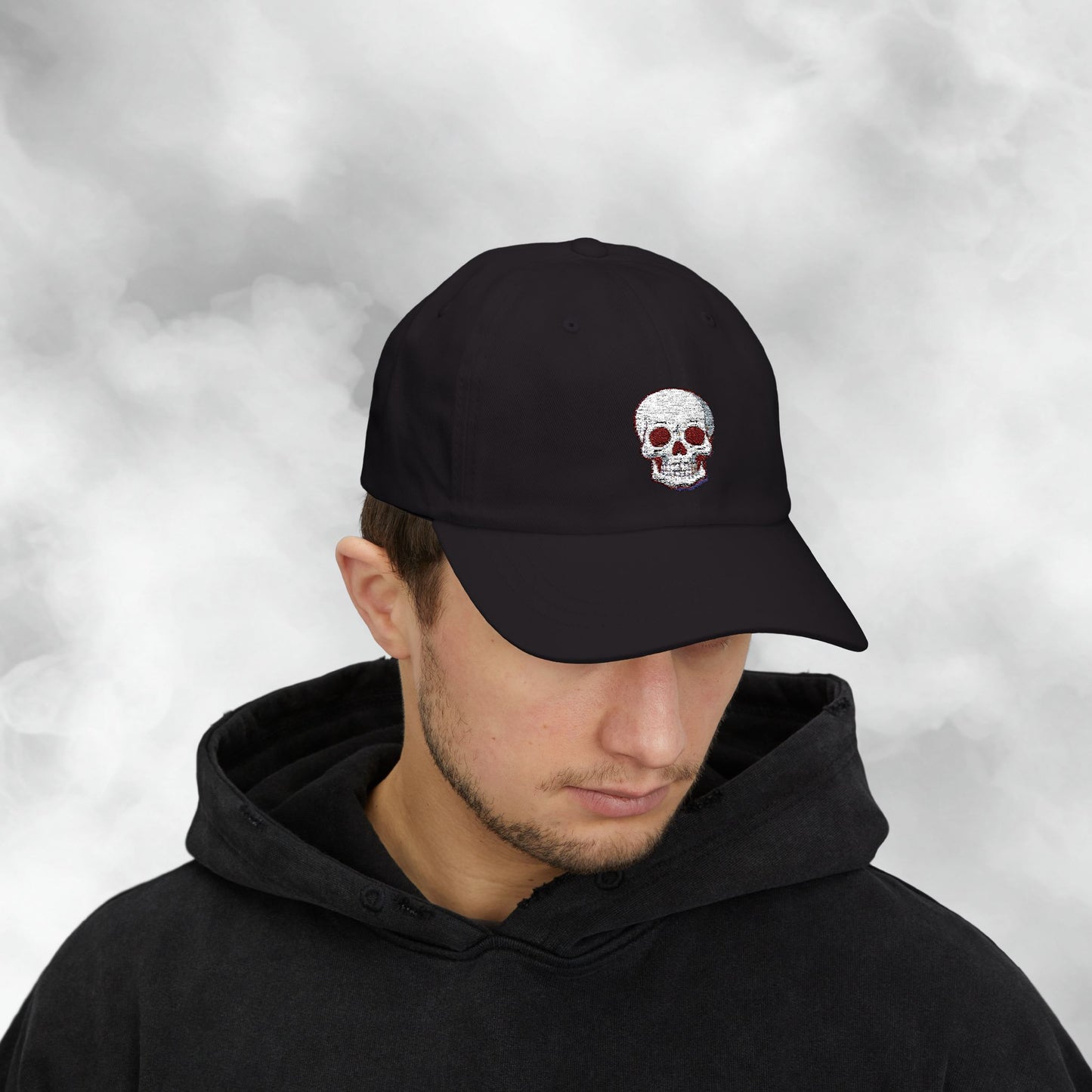 Embroidered Classic Dad Cap - Skull