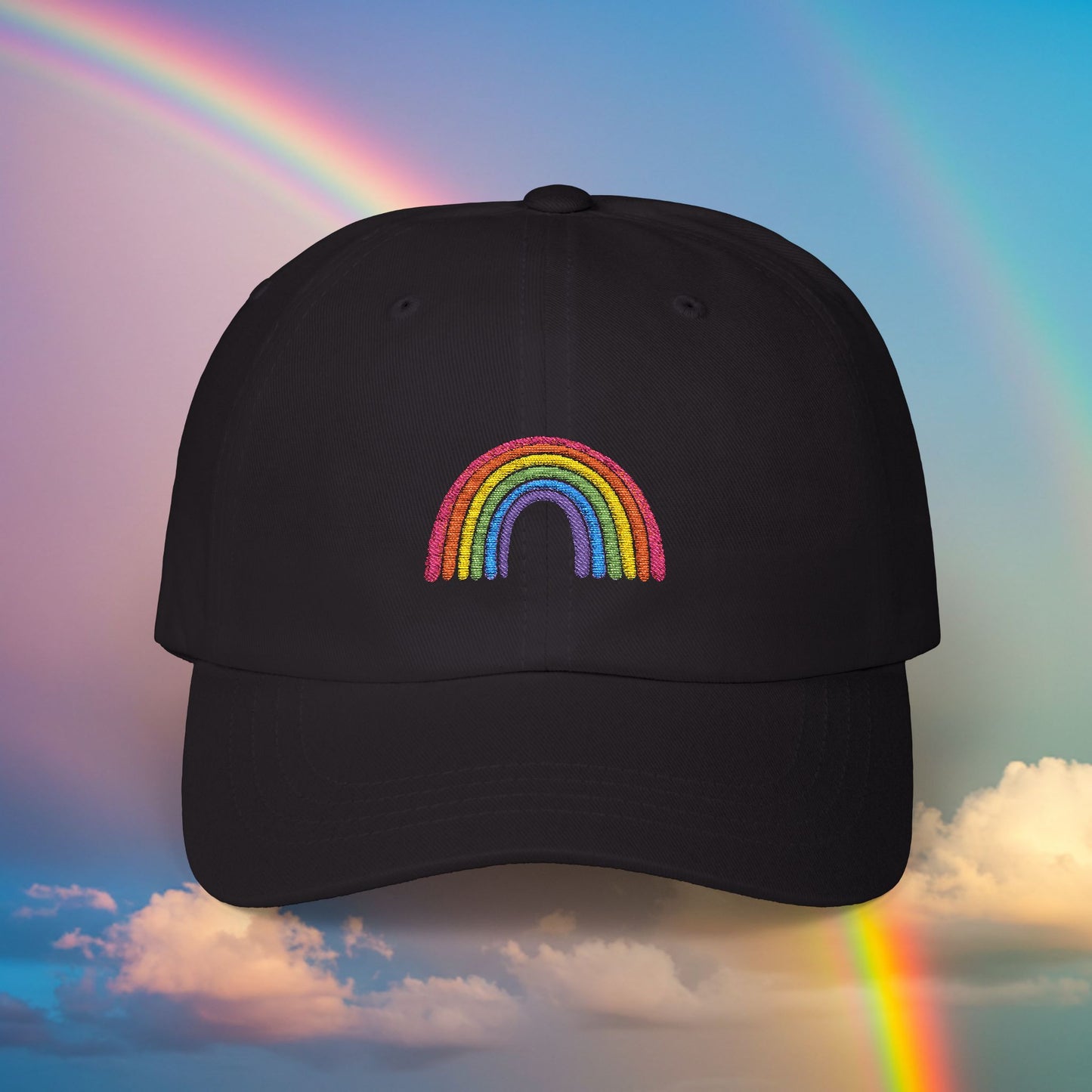 Embroidered Classic Dad Cap - Rainbow