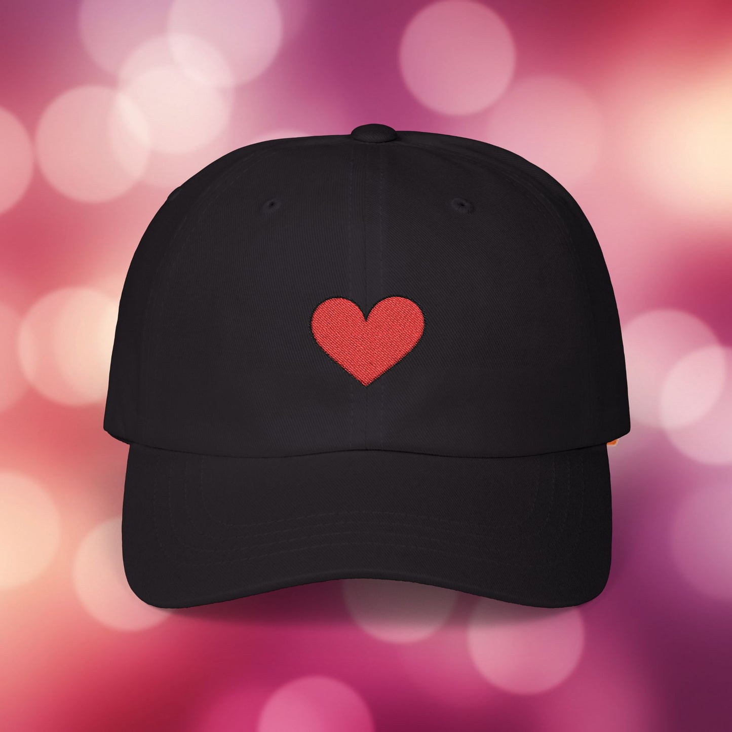 Embroidered Classic Dad Cap - Heart