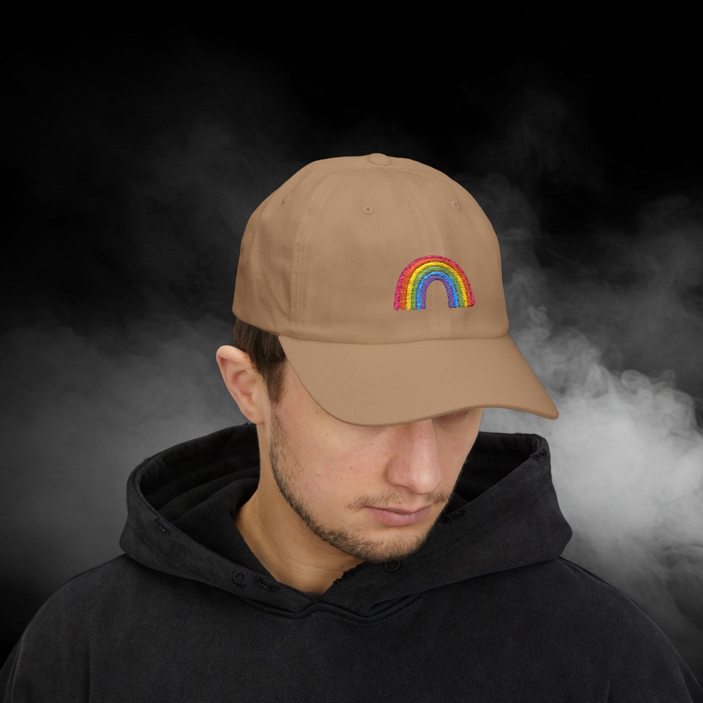 Embroidered Classic Dad Cap - Rainbow