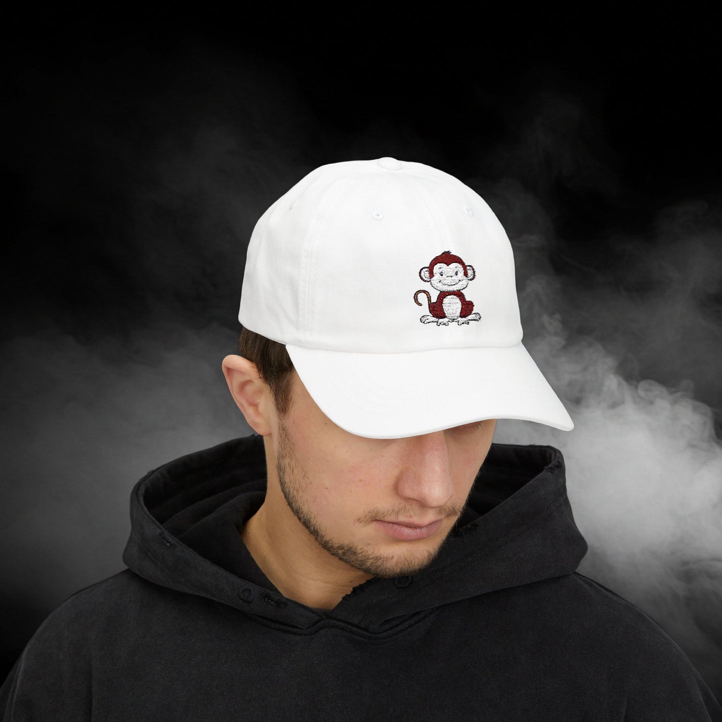 Embroidered Classic Dad Cap - Monkey