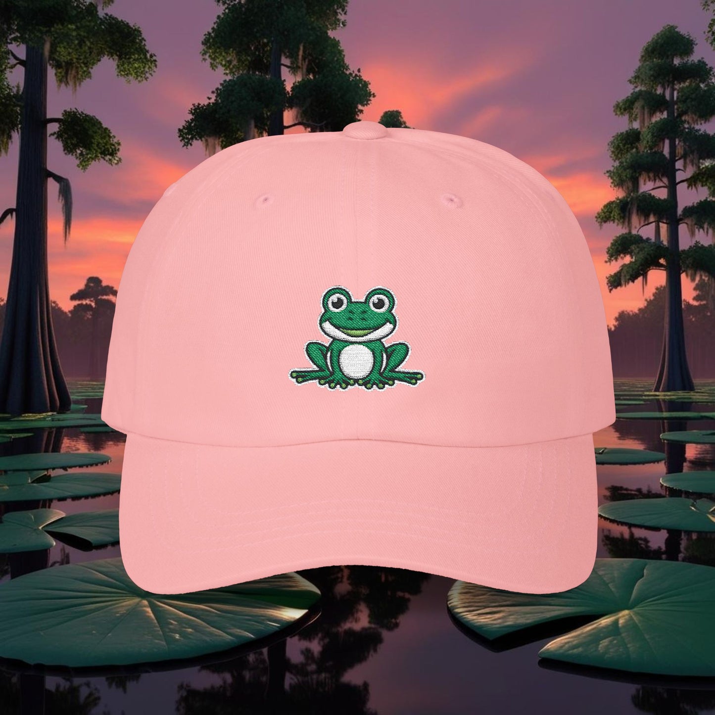 Embroidered Classic Dad Cap - Frog