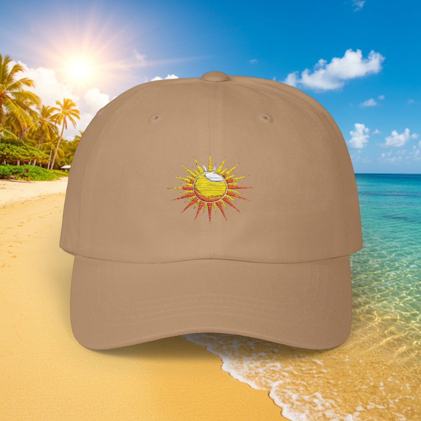 Embroidered Classic Dad Cap - Sun