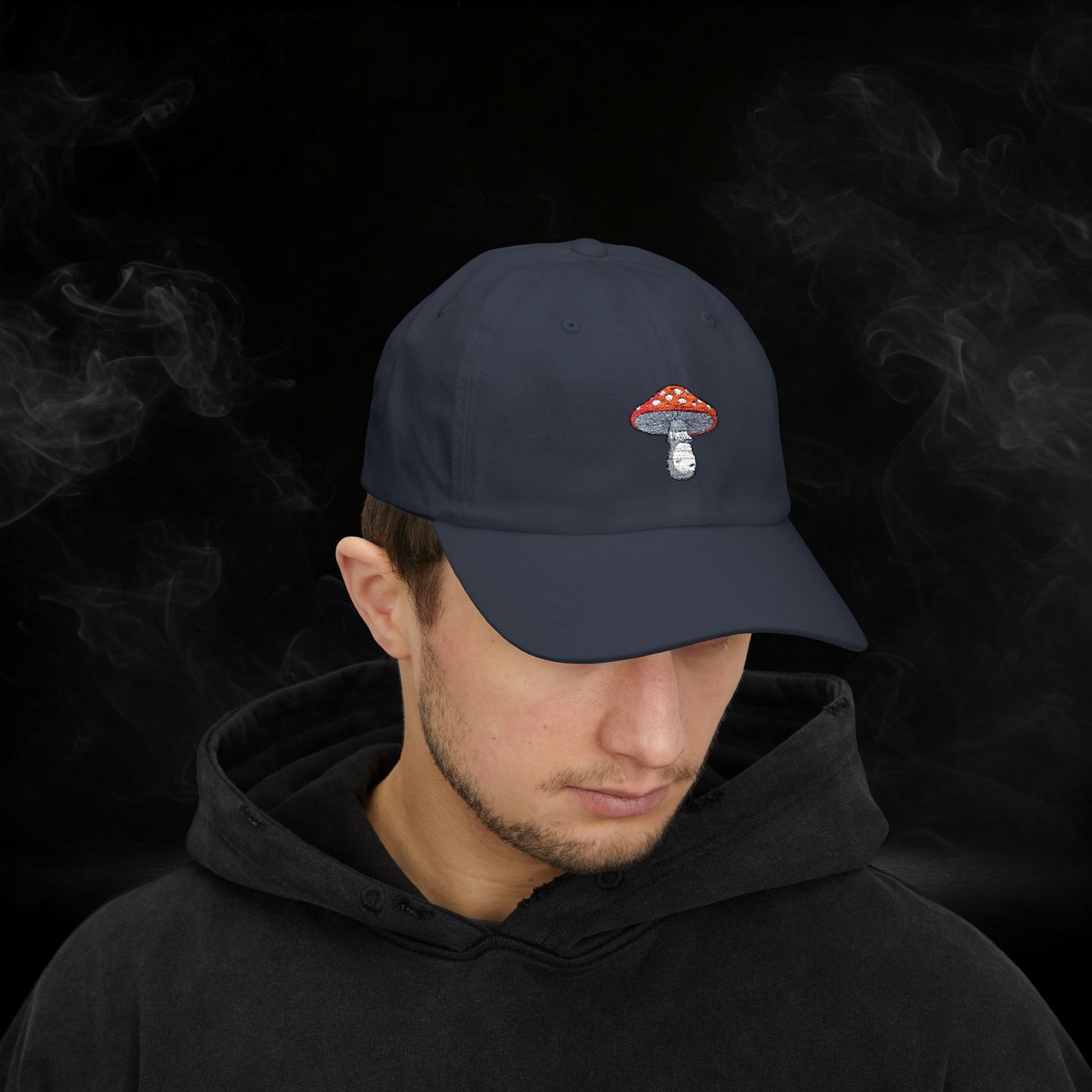Embroidered Classic Dad Cap - Mushroom