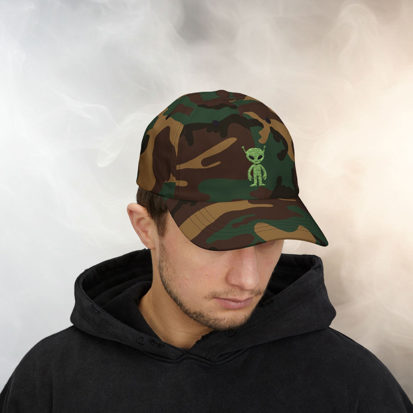 Embroidered Classic Dad Cap - Alien