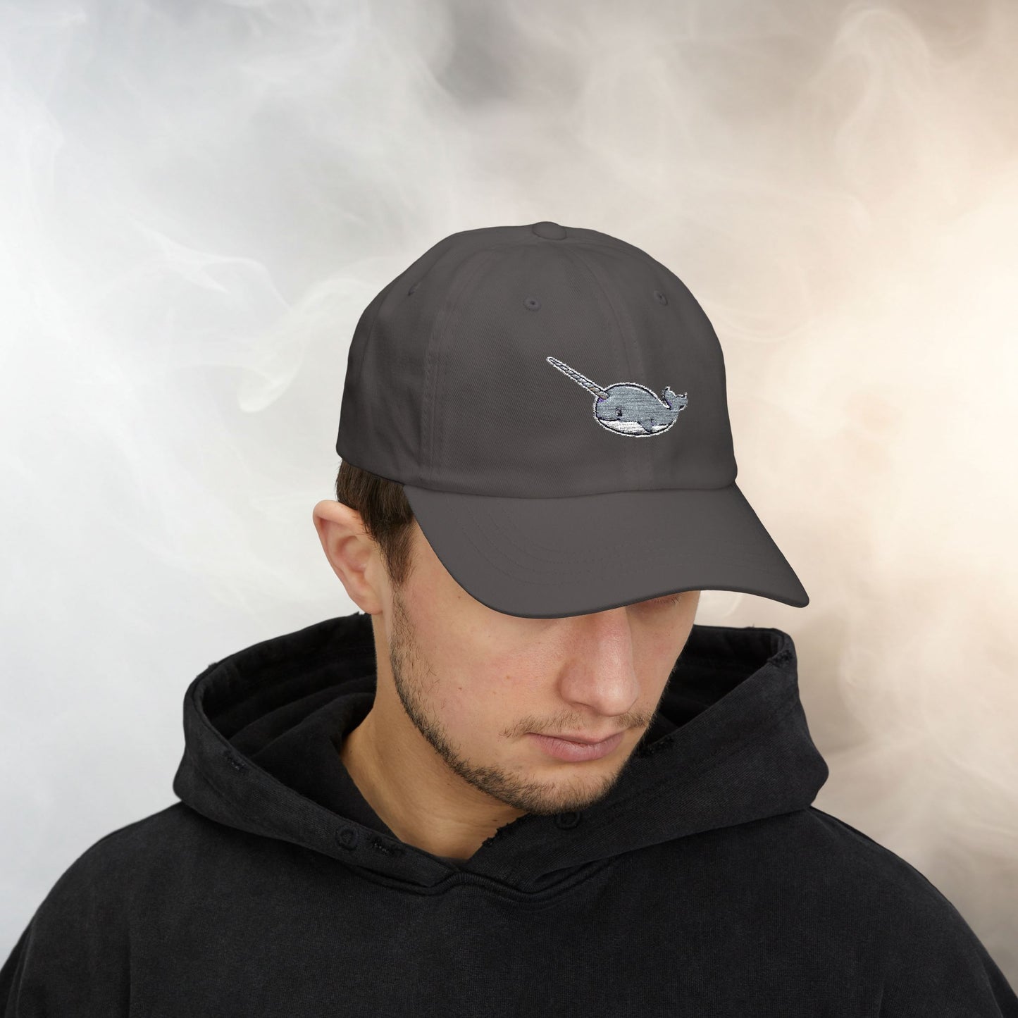 Embroidered Classic Dad Cap - Narwhal