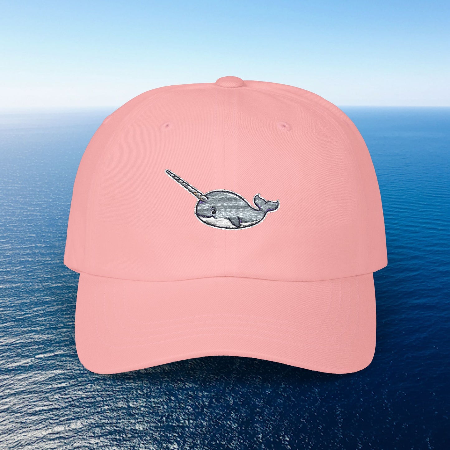 Embroidered Classic Dad Cap - Narwhal