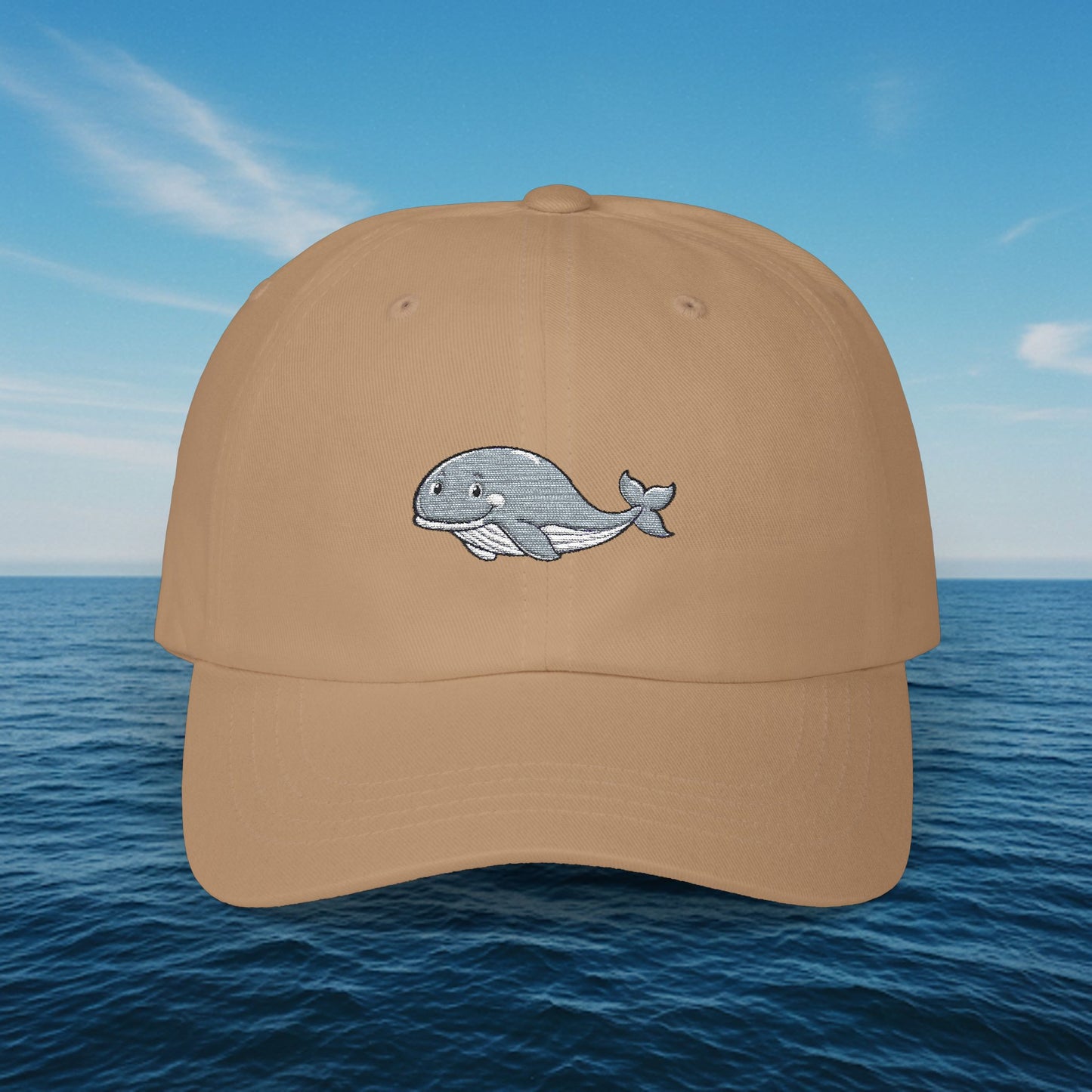 Embroidered Classic Dad Cap - Grey Whale